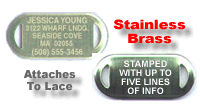 Shoe Tags! A long-time favorite of children, joggers, cyclists, anyone on the go!
